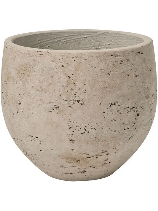 Rough Plant Pot 21cm Height 20cm Dia Mini Orb M Grey Washed