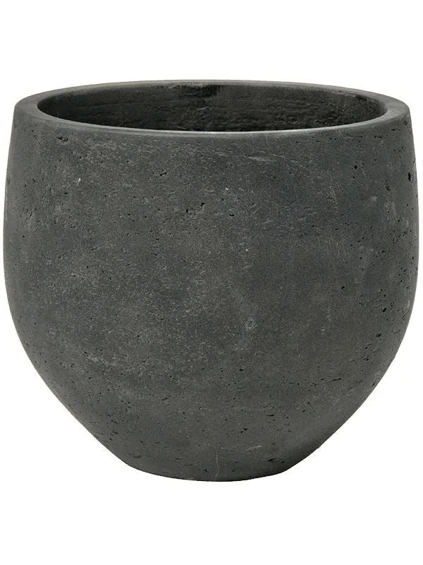 Rough Plant Pot 28cm Height 30cm Dia Mini Orb L Black Washed