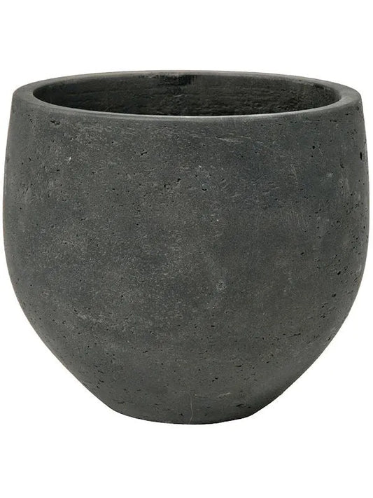 Rough Plant Pot 28cm Height 30cm Dia Mini Orb L Black Washed