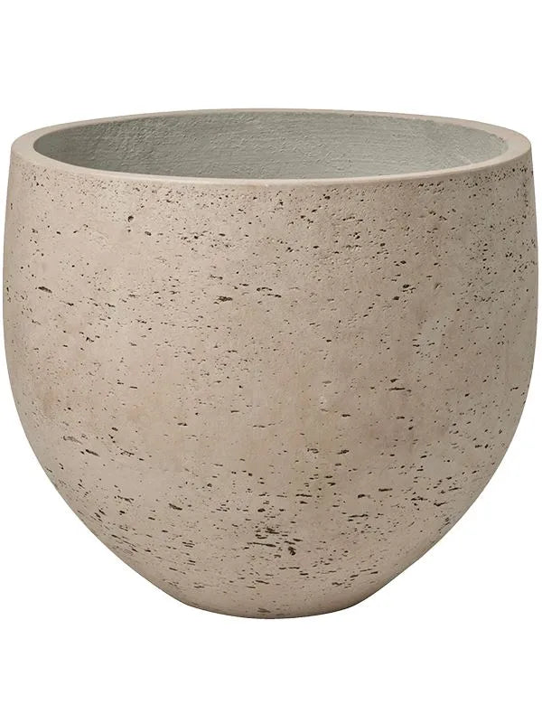 Rough Plant Pot 28cm Height 30cm Dia Mini Orb L Grey Washed