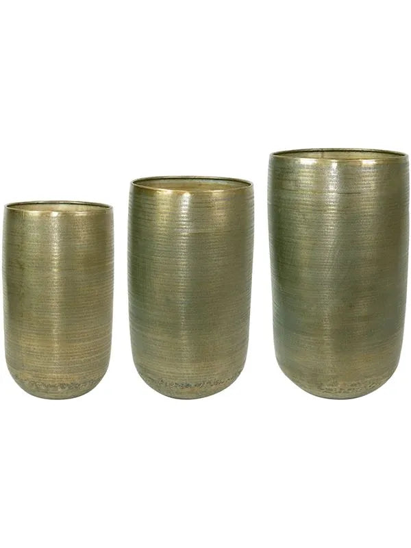 Rowen Plant Pot 72cm Height cm Dia Pot Tall New Green (set of 3)