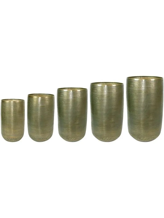 Rowen Plant Pot 89cm Height cm Dia Pot Tall New Green (set of 5)