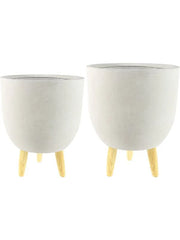 Ruth Plant Pot 41cm Height cm Dia Pot Sand (set of 2)