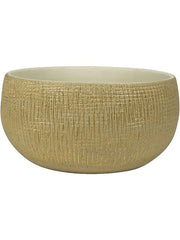 Ryan Plant Pot 13cm Height 23cm Dia Bowl Shiny Sand