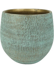 Ryan Plant Pot 16cm Height 15cm Dia Pot Shiny Blue