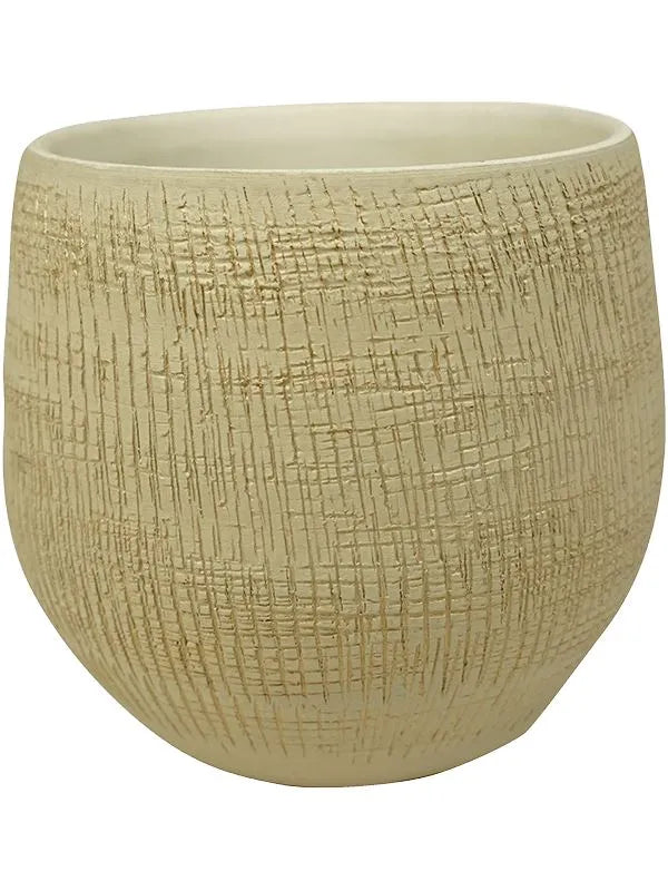 Ryan Plant Pot 16cm Height 15cm Dia Pot Shiny Sand