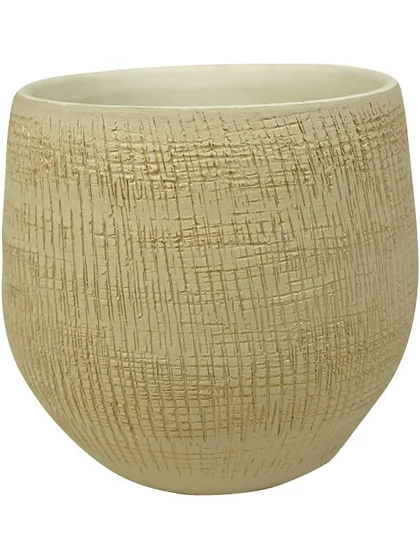 Ryan Plant Pot 20cm Height 17cm Dia Pot Shiny Sand