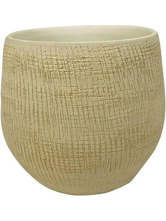 Ryan Plant Pot 20cm Height 17cm Dia Pot Shiny Sand