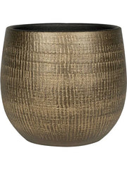 Ryan Plant Pot 26cm Height 22cm Dia Pot Shiny Gold