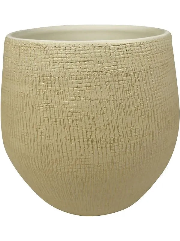 Ryan Plant Pot 26cm Height 22cm Dia Pot Shiny Sand