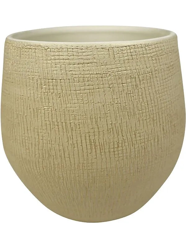 Ryan Plant Pot 28cm Height 24cm Dia Pot Shiny Sand