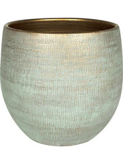 Ryan Plant Pot 38cm Height 41cm Dia Pot Shiny Blue