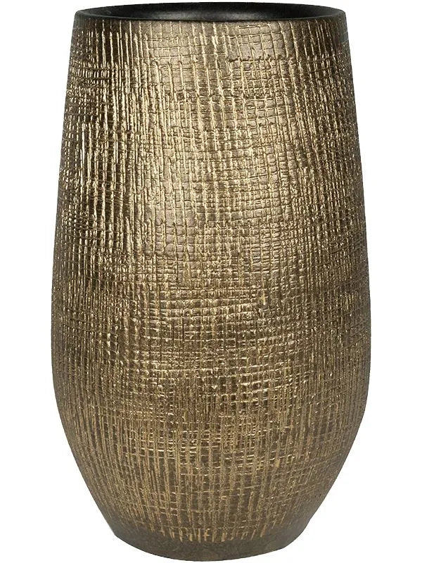 Ryan Plant Pot 50cm Height 18.5cm Dia Pot High Shiny Gold