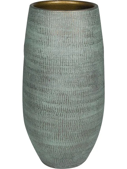 Ryan Plant Pot 50cm Height 25cm Dia Pot High Shiny Blue