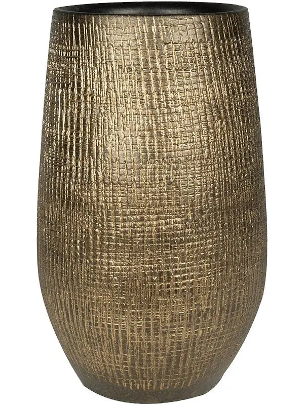 Ryan Plant Pot 68cm Height 21cm Dia Pot High Shiny Gold