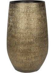 Ryan Plant Pot 68cm Height 21cm Dia Pot High Shiny Gold