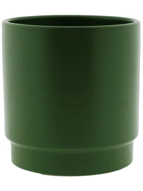Sense Plant Pot 21cm Height 19cm Dia Pot Matt Olive