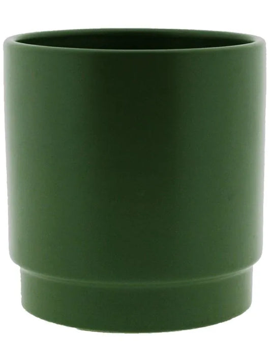 Sense Plant Pot 21cm Height 19cm Dia Pot Matt Olive