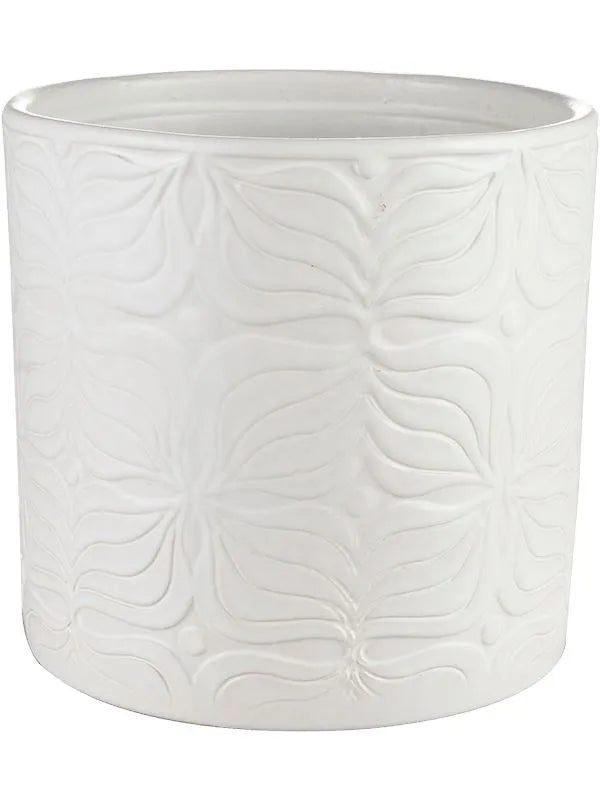 Sil Plant Pot 13cm Height 12cm Dia Pot Matt White