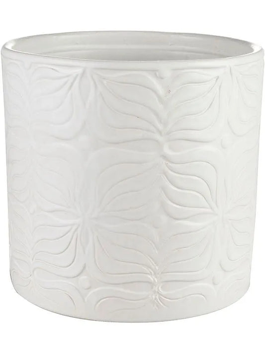 Sil Plant Pot 13cm Height 12cm Dia Pot Matt White