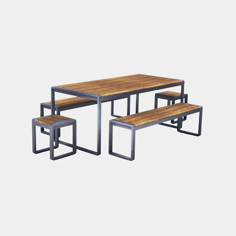 Spitalfields Acacia Wood 5 Piece Furniture Set