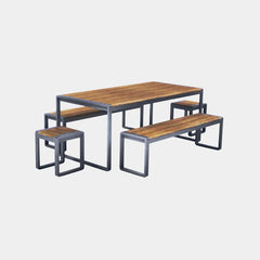 Spitalfields Acacia Wood 5 Piece Furniture Set