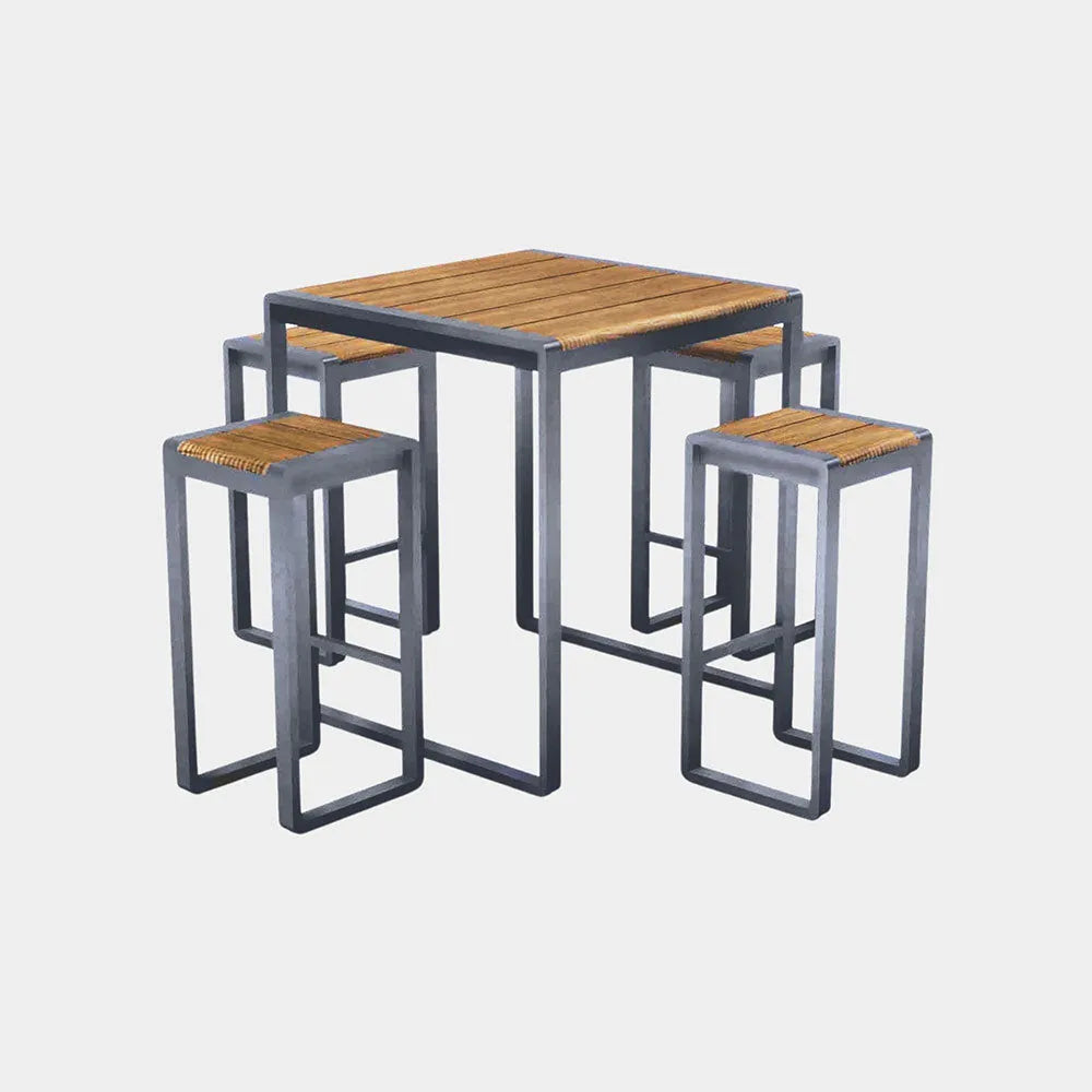 Spitalfields Tall Acacia Wood 5 piece Furniture Set
