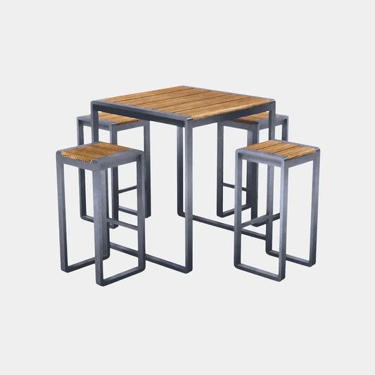 Spitalfields Tall Acacia Wood 5 piece Furniture Set