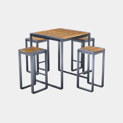 Spitalfields Tall Acacia Wood 5 piece Furniture Set