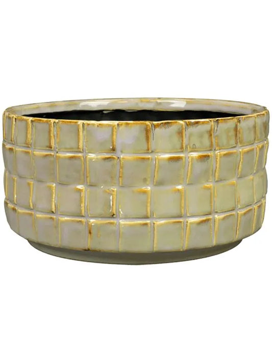 Stian Plant Pot 10cm Height 18cm Dia Bowl Soft Jade