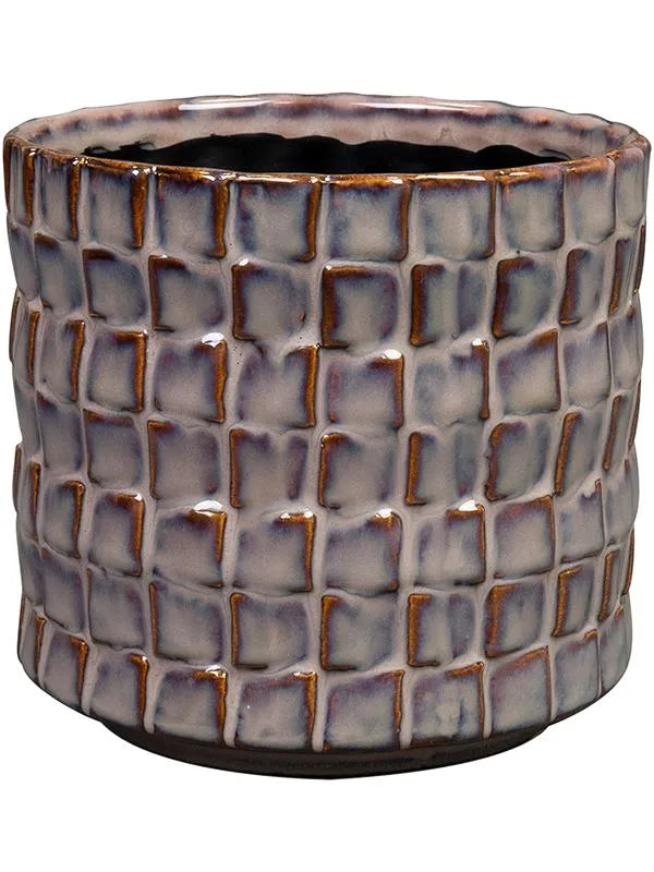 Stian Plant Pot 12cm Height 11cm Dia Pot Deep Purple