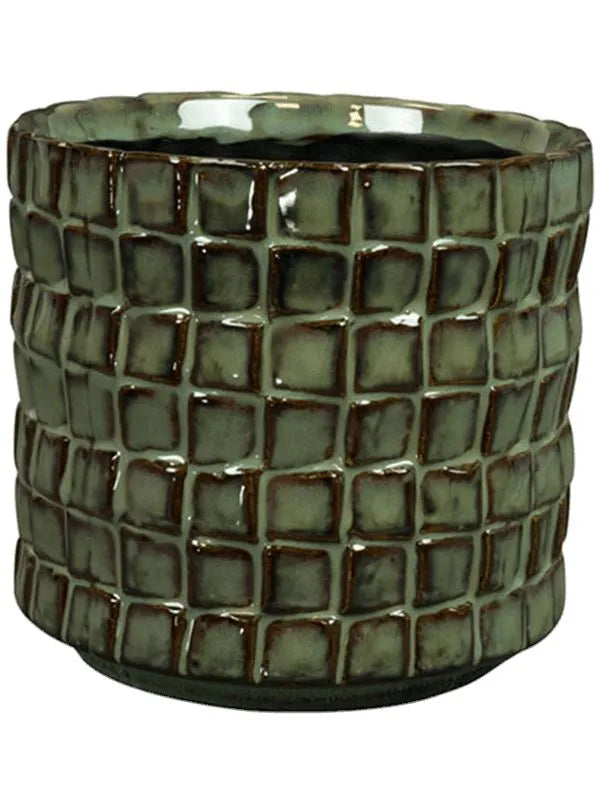 Stian Plant Pot 12cm Height 11cm Dia Pot Moss Green