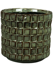 Stian Plant Pot 12cm Height 11cm Dia Pot Moss Green