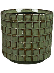 Stian Plant Pot 15cm Height 14cm Dia Pot Moss Green
