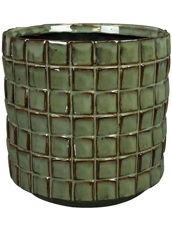 Stian Plant Pot 20cm Height 19cm Dia Pot Moss Green