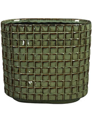 Stian Plant Pot 24cm Height 11cm Dia Planter Moss Green