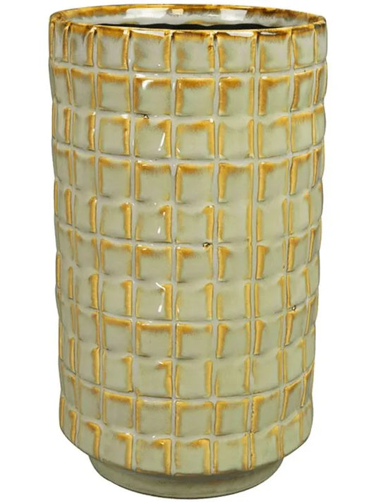 Stian Plant Pot 24cm Height 12cm Dia Pot Tall Soft Jade