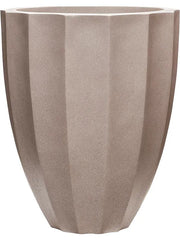 Striata Urban Plant Pot 68cm Height 46cm Dia Partner Urban Cement Grey