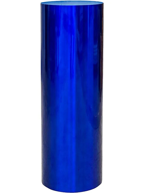 Superline Pilaro Plant Pot 90cm Height 29cm Dia On ring transparent blue