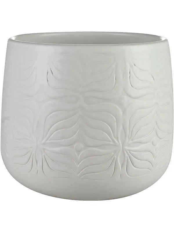Sytse Plant Pot 13cm Height 12cm Dia Pot Matt White