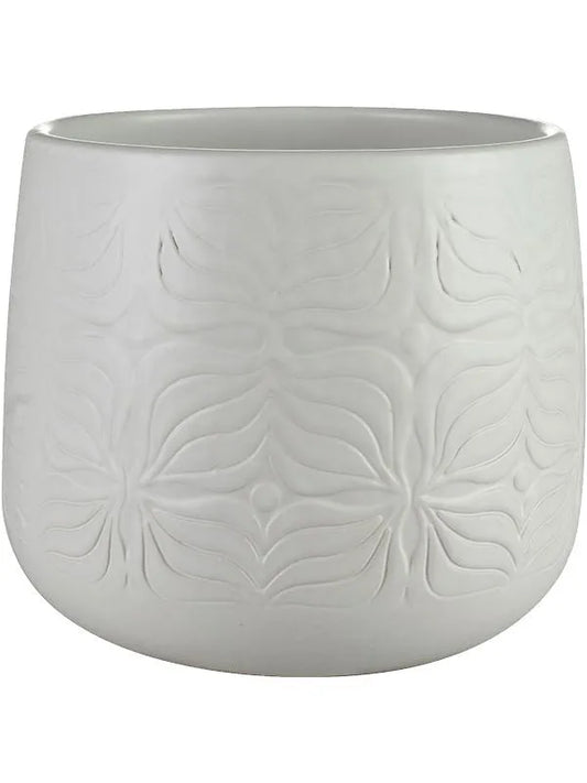 Sytse Plant Pot 13cm Height 12cm Dia Pot Matt White