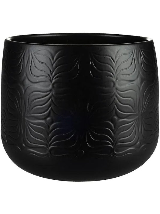 Sytse Plant Pot 15cm Height 15cm Dia Pot Matt Black