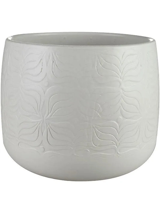 Sytse Plant Pot 15cm Height 15cm Dia Pot Matt White