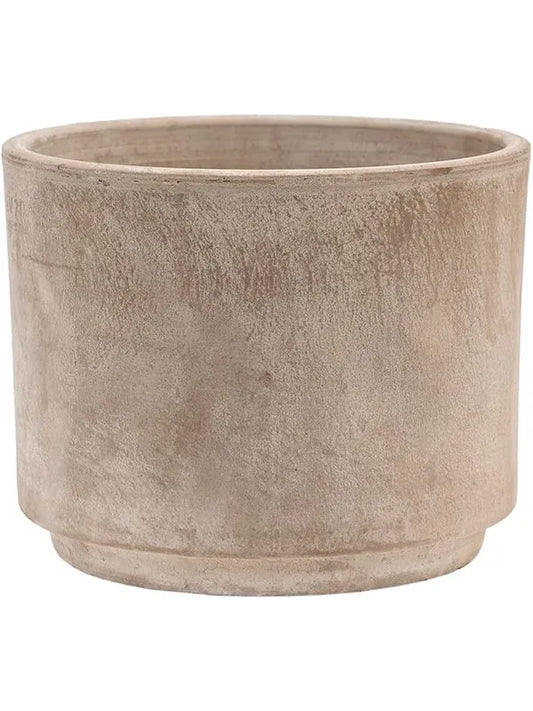 Terra Cotta Plant Pot 17cm Height 19cm Dia Flowerpot Grey