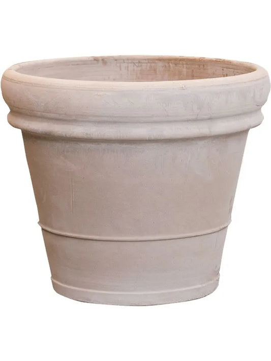 Terra Cotta Plant Pot 40cm Height 41cm Dia Doppio bordo Grey