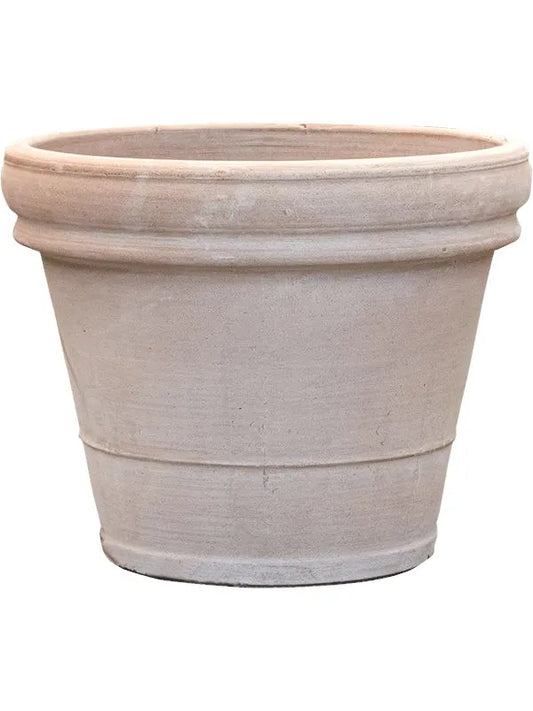 Terra Cotta Plant Pot 49cm Height 51cm Dia Doppio bordo Grey
