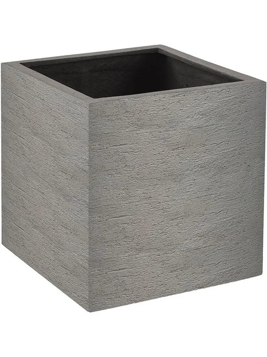 Terreno Plant Pot 30cm Height 24cm Dia Cube Clay