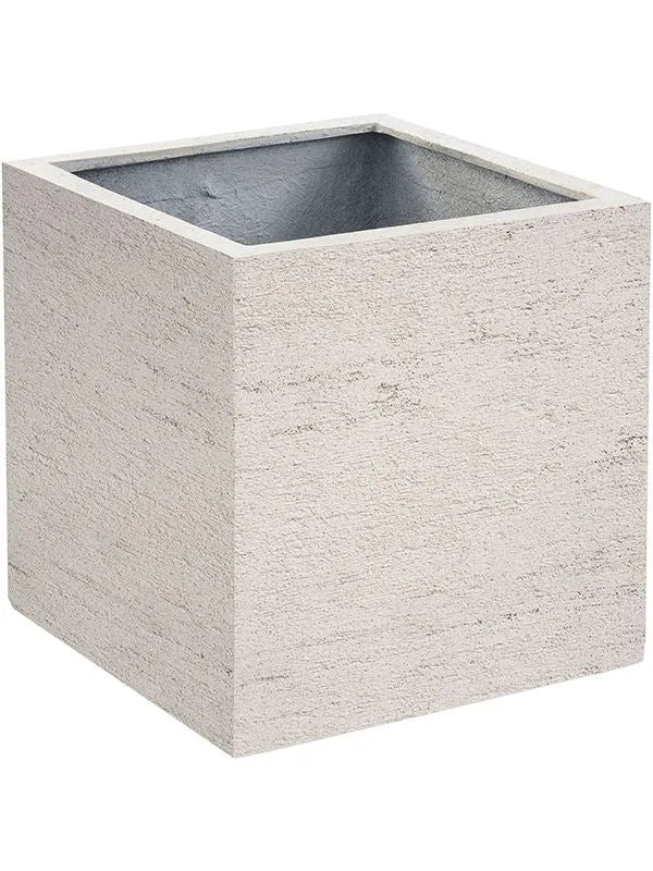 Terreno Plant Pot 30cm Height 24cm Dia Cube Sand
