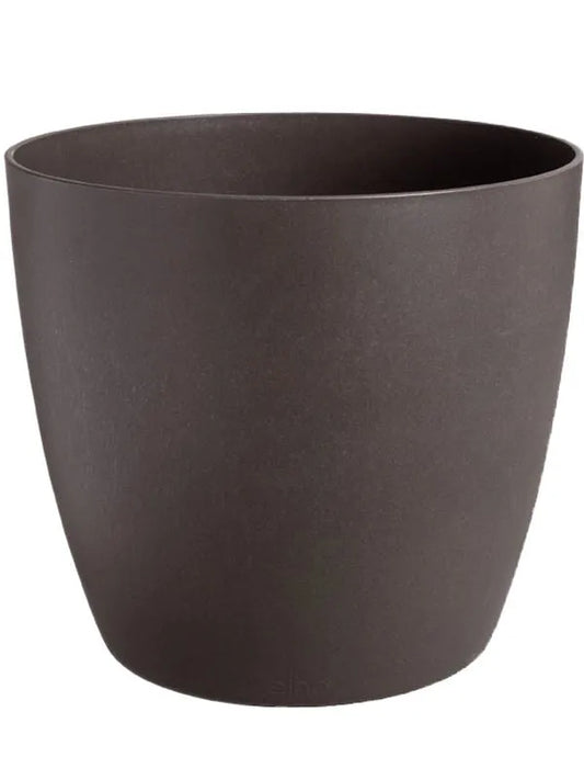 The Coffee Collection Plant Pot 12cm Height 9cm Dia Round Espresso Brown