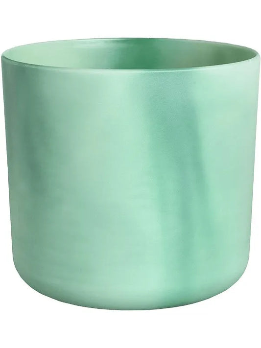 The Ocean Collection Plant Pot 20cm Height 21cm Dia Round Pacific Green